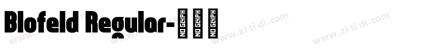 Blofeld Regular字体转换